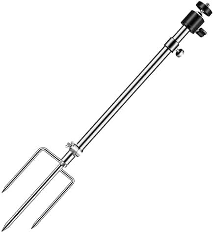 BlazeVideo Wildkamera Halterung Metal Dicke Faltbare Edelstahlhalterung, 360° verstellbar, Universalgewindeanschluss 1/4''-20(6mm) für Nachtangel-Lichter, Solarpanels, etc.