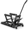COSTWAY Ponte Sollevatore Idraulico per Moto, Sollevatore Motociclette fino a 680 kg, Cric Alzamoto con Ruote e Piattaforma Regolabile in Altezza a Pedale Resistente per ATV, UTV per Officina (Nero)