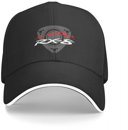 ECUXSRHN Basecap für Herren Schwarze Baseballcap RX8 Rotor Visor Geburtstag Trucker Cap