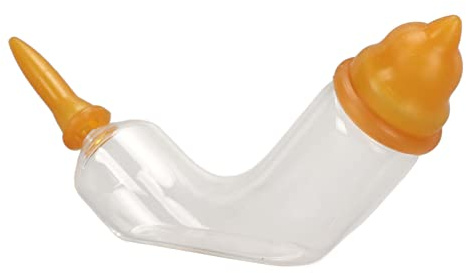 CHICIRIS Biberon en Verre pour Lait pour Animaux de Compagnie, Conception Ergonomique pour Nouveau-né, Soins Infirmiers pour Animaux de Compagnie, Débit Réglable pour Chaton, Chiot, Hamster, 10ml