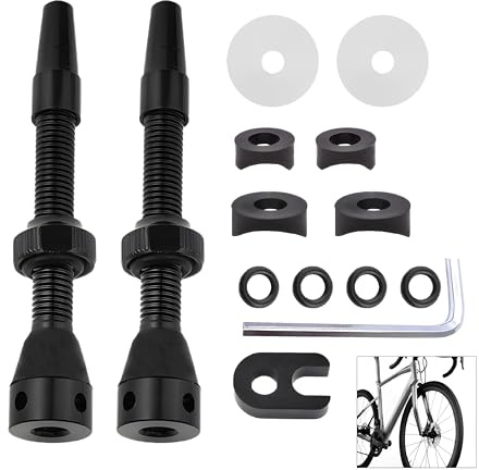2 Valves Presta Tubeless Aluminium Léger Capuchon Outil Démontage Pneu