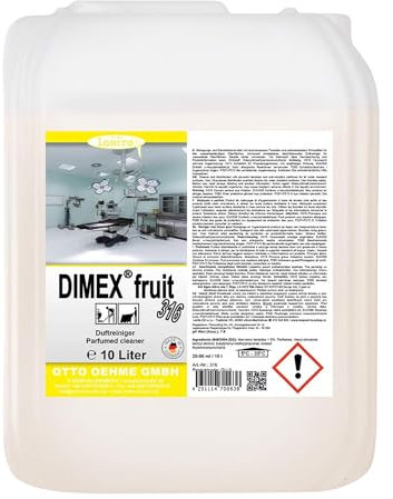 Lorito Dimex fruit 316 Duftreiniger, Hygienereiniger Bodenreiniger, Reiniger mit fruchtigem Duft, für alle wasserbeständigen Oberflächen, 10 Liter