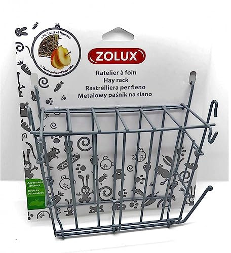 Zolux - Râtelier à Foin en métal Gris. 20x 6 x 18 cm. pour Rongeur. - ZO-206871