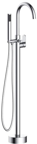 Essebagno Charme colonne de sol mécanique chromée pour baignoire ilot