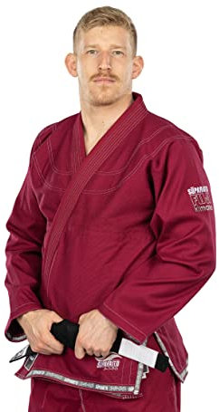 FUJI Herren Jj BJJ Suparaito Gi, Burgunder, A0