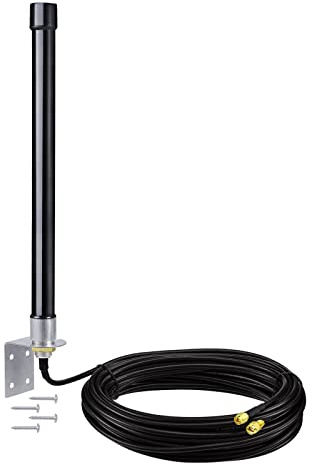 Bingfu 4g LTE Long Range Cellular Trail Camera Antenna 32.8ft Cable - Compatible with Spypoint Link Micro Covert Spartan Stealth Muddy Wildlife Hunting Game Cam Outdoor Mobile Security Camera