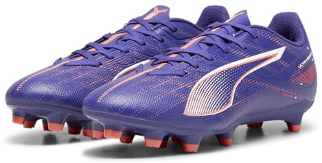 PUMA Damen Ultra 5 Play FG/AG WN's Soccer Shoe, Lapis Lazuli White-Sunset Glow, 41 EU