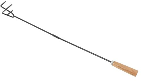 ULTECHNOVO Attizzatoio per Caminetti e Bracieri Strumento Multifunzionale per Rimozione Ceneri e Girare Carboni Design Due per Facile Strumenti per Barbecue