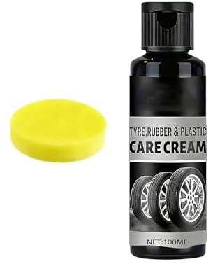 Generisch Crema lucida per pneumatici, per la cura della pelle idrorepellente con protezione antimacchia, pasta lucida per cerchioni e pneumatici, per principianti, garage, SUV, roulotte, berlina