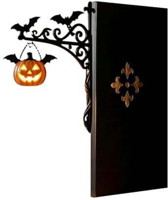 Serre-livres décoratif pour étagère, en métal d ' Halloween pour les lecteurs à domicile, placement de bureau, décoration d ' étagère saisonnière, d ' étagère d ' Halloween, de livre,
