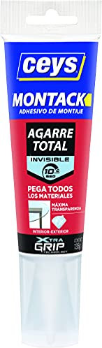 CEYS CE507275 MONTACK A.T. Invisible 135GR, Tubo Blanco 135 GR, El embalaje puede variar