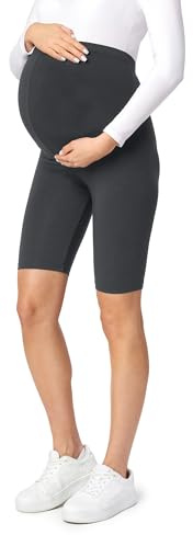Be Mammy Leggins Premamá Cortos 04 | Shorts premamá de viscosa suaves, cómodos y transpirables para embarazo
