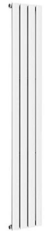 Radiatore a pannello di design, monostrato a doppio strato, radiatore piatto, per bagno, finitura: monostrato, dimensioni: 1800 x 376 x 58 mm