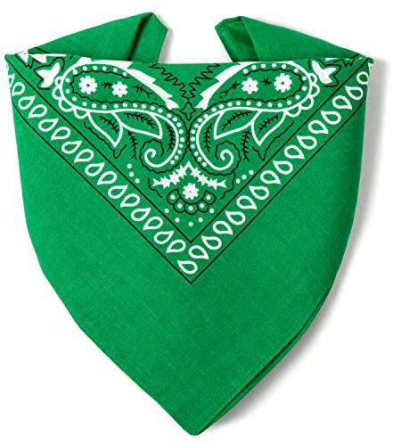 ... KARL LOVEN Bandana 100 % bomull premiumkvalitet för kvinnor män halsduk huvudduk original paisley-mönster huvudbonader hår halsduk ansats handled huvud biker