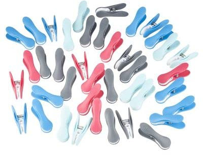 Lakeland Pack of 40 Soft Grip Clothes Pegs Clothes Pin Laundry Pegs Washing line Pegs Multi Colour