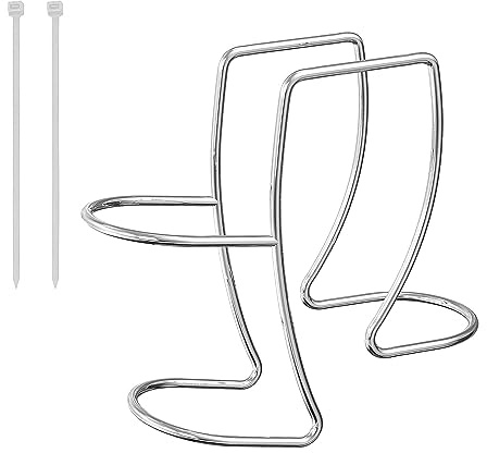 Hopbucan Supporto per tubo di scarico per lavatrice, supporto per tubo di scarico regolabile, gancio a morsetto, clip per la guida del tubo, adatto per tutti i tubi di scarico, durevole, facile da