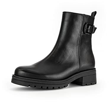 Gabor Damen Biker Boots, Frauen Stiefeletten,uebergangsschuhe,uebergangsstiefel,Winterstiefeletten,Winterschuhe,schwarz (Mel.),39 EU / 6 UK