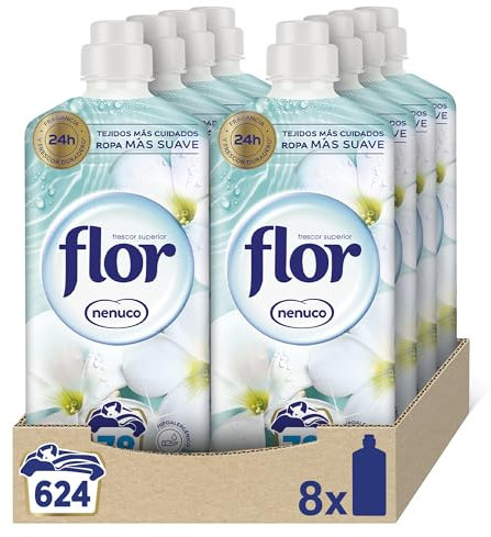 Flor Suavizante para Ropa Aroma Nenuco, Pack 8 botellas x 78 lavados (total 624 lavados)