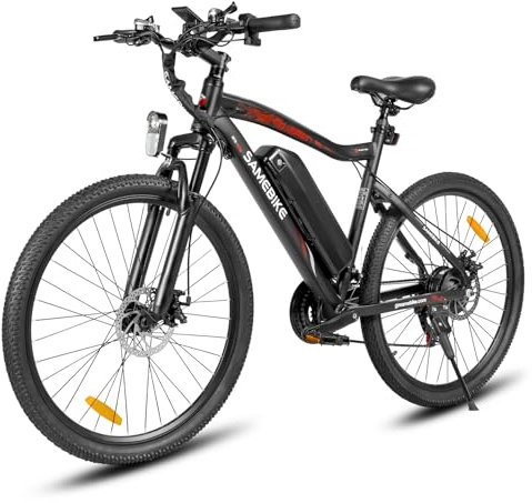 SAMEBIKE Bicicleta electrica, 26 Bici Eléctrica, Bicicleta de montaña Adulto,Bicicleta montaña de, e Bike MTB batería 36V13Ah, Shiman0 21 velocidades