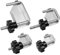 Pinza a pizzico di tubi, tubo di pizzico di pinze 4pcs 1-3/4, 1, /2 e 3/8 Linea di carburante a forma di U con strumento di morsetto metallico sostitutivo manopola regolabile per automobile