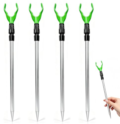 Benaewa 4 Pcs Rod Holders for Fishing, Adjustable Extending Rod Rest, Fishing Accessories for Sea, Lake