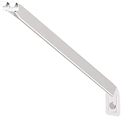 ClosetMaid Wire Shelving Support Brackets for 16 in. Deep Shelves, 12-Pack, with Anchors & Pins for Installation, White