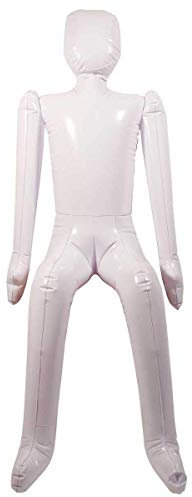 Folat 22427 Deko-Figur: aufblasbare Dummy Puppe - Abraham/Sarah. 1,4 m, Weiss