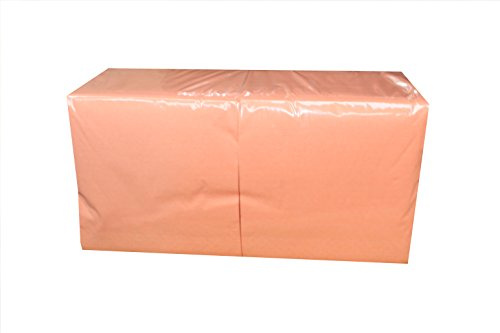 PGV Zelltuch-Servietten 3-lagig 33 x 33 cm - 1/4 Falz (250 Stück / 1 Pack, APRICOT)