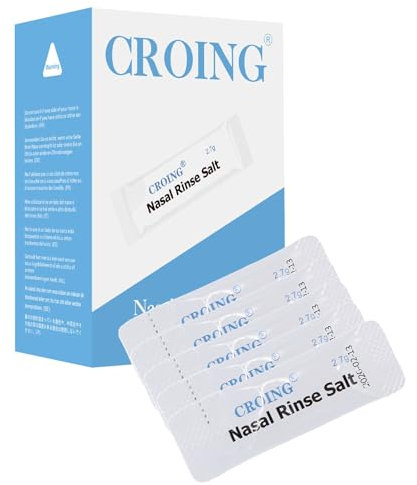 CROING 𝙉𝙖𝙨𝙚𝙣𝙙𝙪𝙨𝙘𝙝𝙚 𝙨𝙖𝙡𝙯 160 x Nasenspülsalz für Nasendusche