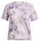 adidas Damen Train Essentials AOP Flower Tie-Dye Tee T-Shirt, Putty Mauve/Preloved Fig, M