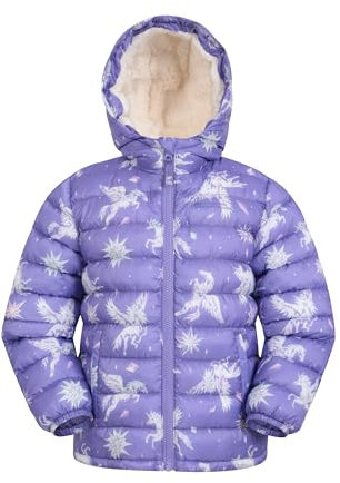 Mountain Warehouse Seasons Kids Padded Hooded Jacket Dusky Purple 9-10y