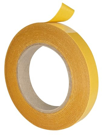 KS24 Products tejp dubbelsidig tunn 6 mm x 10 m | Permanent självhäftande, handrivbar, lämplig för nästan alla ytor