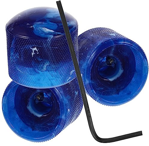 BESTonZON Teiliges Blaue Potentiometer Knöpfe Aus Kunststoff Mit Schraubenschlüssel Drehbare Steuerknöpfe Für Elektrische Gitarren Langlebige Lautstärkeregler Ersatzteile Für Instrumentenzub