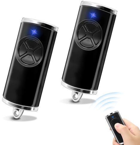 868,3 MHz Garagentoröffner, 2 Stück Garagentor Fernbedienung Kompatibel mit Handsender HSE-4-868-BS, HSE2-868-BS, HS4-868-BS, HS1-868-BS, HSS4-868-BS, HSP4-868-BS Fernbedienung, 4 Kanäle