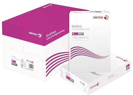 Xerox EcoPrint Kopierpapier, 75g/m², A4, weiß, holzfrei ECF - 1 Karton, 5 Packungen, 2.500 Blatt