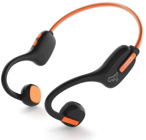 IFECCO - Auriculares Bluetooth de Conducción de Oreja Abierta para Niños, Con Micrófono, Ultraligeros, IPX5 Impermeables y Más Seguros, Inalámbricos