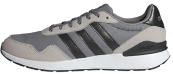 adidas Hombre Run 60S 4.0 Shoes, Grey Three/Core Black/Grey Two, 44 EU