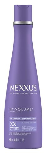 Nexxus Hy-Volume Weightless Lift Shampoo For Flat & Limp Hair Protein Fusion with Collagen Protein & Hyaluronic Acid for 48 Hours of Volume 13.5 Fl Oz