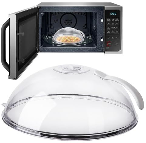 Niesel Tapa De Ondas, Tapa De Cuenco De Vajilla Antisalpicaduras con Mango, Cubierta De Alimentos Para Ondas, Conservación De La Frescura, Protección Contra