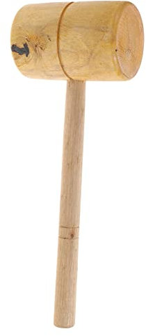 Tofficu Wooden Hammer Mallet 15 Inch Carpenter Mallet Woodworking Hand Tool with Comfortable Grip for Wood Projects Jewelry and Camping Use