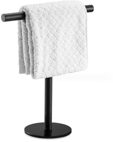 Soporte para toallas de acero inoxidable 304, toallero independiente en forma de T para baño, cocina, tocador, encimera, soporte duradero para toallas de baño, diseño moderno