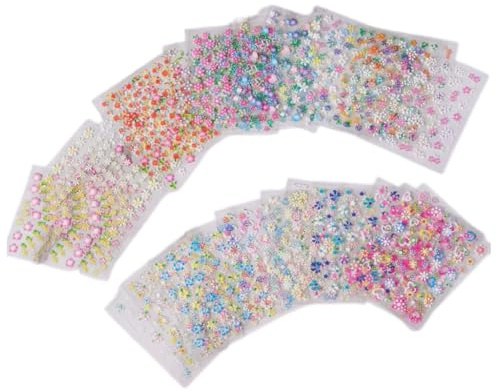 TSUOUKL 30Pcs Primavera Flor Mariposa Pegatinas Para Uñas Hojas Autoadesiva Nail Art Stickers Decoración
