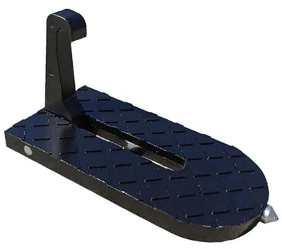 Portaequipajes plegable automático para coche, puerta, escalón, pestillo multifunción, gancho, pedal, aleación de aluminio, soporte de seguridad escalera techo coche(A)