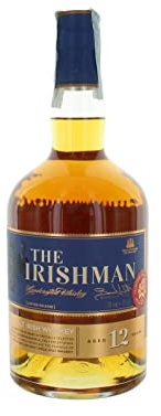 The Irishman 12 Year Old Single Malt Whiskey Gift Box, 70cl, 43% Alcohol Content by Volume, Whiskey Deal of the Day, Triple-Distilled Malt Whiskey with Flavours of Figs & Raisins (packaging may vary)