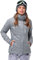 33,000ft 3 in 1 Jacke Damen Storm Jacket Winddicht Funktionsjacke, Atmungsaktiv Doppeljacke Regenjacke mit Softshelljacke Warm Skijacke Wasserdichte Winterjacke Dunkelgrau 40