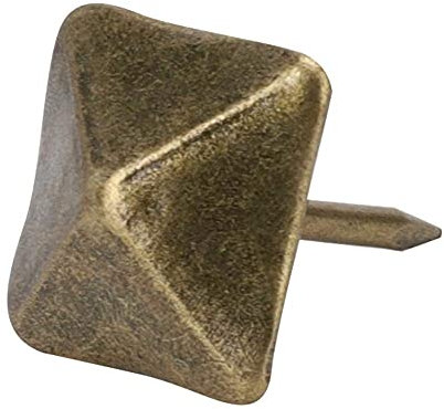 50 Pezzi Chiodini per Tappezzeria Chiodo per Porta Chiodi Retrò Kit Perni Ciano Bronzo Ferro Decorativo Hardware Chiodini Accessori(14 x 20mm)