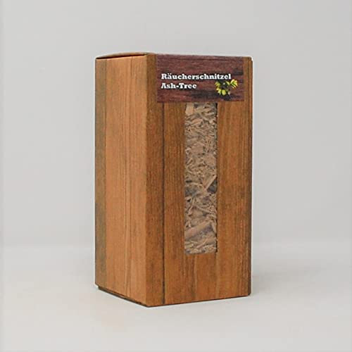 Landree® BBQ-Räucherschnitzel Esche WoodCuttings 1,5L-Box, mittlere Körnung, aus Schleswig-Holstein
