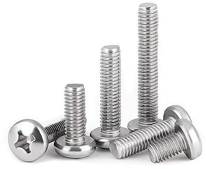 SYDARSYN Phillips Rundkopfschrauben Edelstahl Kreuzschlitz Maschinenschrauben M4x50mm (10 Stück)