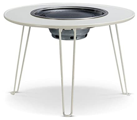 Baril de Charbon de Bois pour Barbecue, Portable, intérieur et extérieur, en Acier Inoxydable, sans Produits Chimiques, antiadhésif et Facile à Laver, Ensemble Complet de poêle à Barbecue au