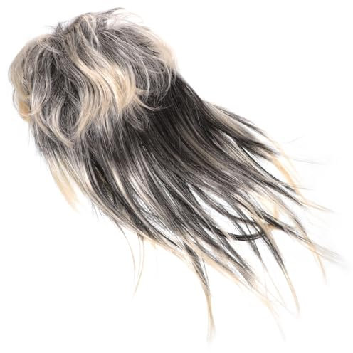 SAFIGLE Punk Rocker Cosplay Wig for Men Straight Style Fluffy Realistic Hair for Halloween Costumes Parties Performances